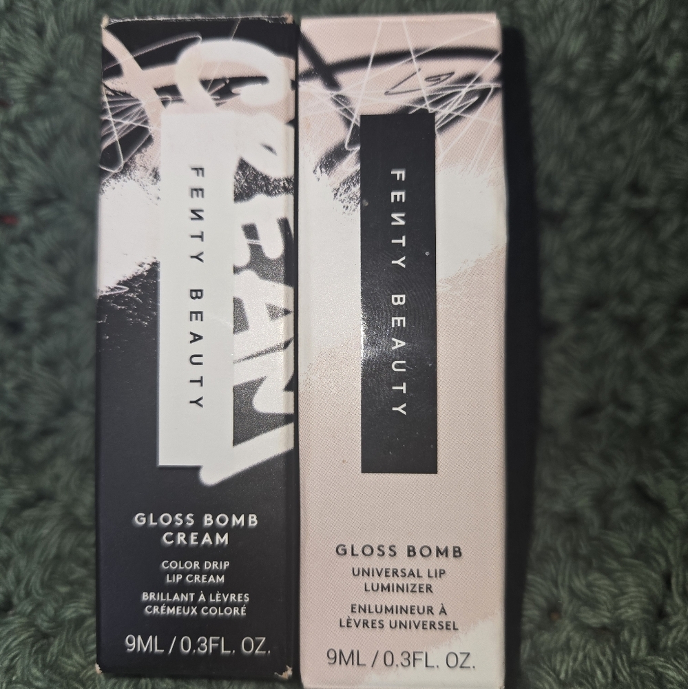 Fenty Beauty Gloss Bomb Cream (Fruit Snackz) And Luminizer (RiRi) Bundle -